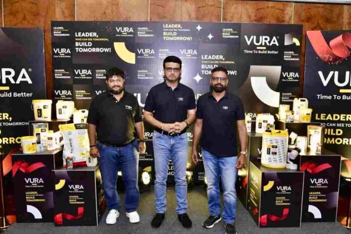 Vura Sourav Ganguly Brand Ambassador, Vura Bau-Chemie Construction Chemicals, Sourav Ganguly Endorsement Vura, Vura Innovation and Quality Commitment, Construction Chemicals Brand India, Vura Leadership in Construction Industry, Sourav Ganguly Mentor for Vura, Vura Expansion Plans India, High-Quality Construction Chemicals Vura, Vura German Technology Construction Chemicals,Vura