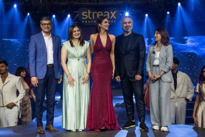 Screenshot2025-08-15124943 Streax Professional, Vaani Kapoor, MEGA SHOW 2025, EVOQUE Collection, hair trends, professional hair care, salon products, beauty industry, skincare, hair color
