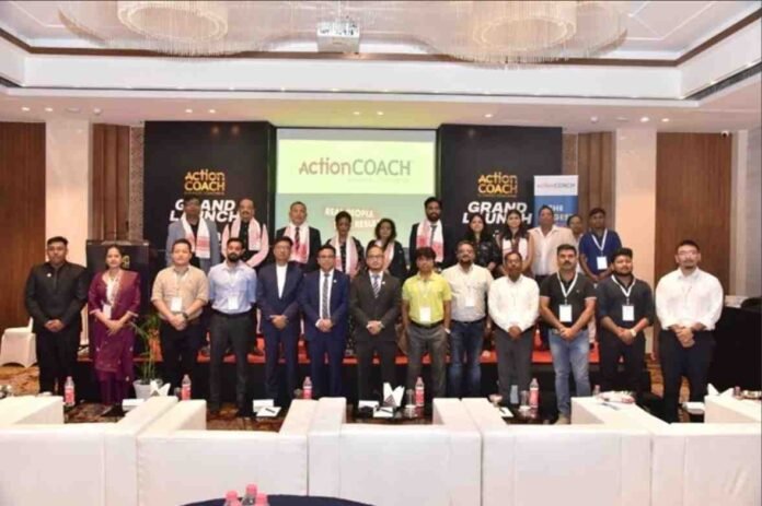 ActionCOACH Guwahati, business coaching North-East India, MSME coaching Assam, startup mentoring Northeast India, ActionCOACH India launch, business growth coaching Guwahati, 6 steps to business mastery, 5 ways to profit growth, Act East policy entrepreneurship, Lairenjam Niranjan Singh ActionCOACH, Shobhit Yadav ActionCOACH India, global business coaching Assam, business training North-East India, ActionCOACH North-East India
